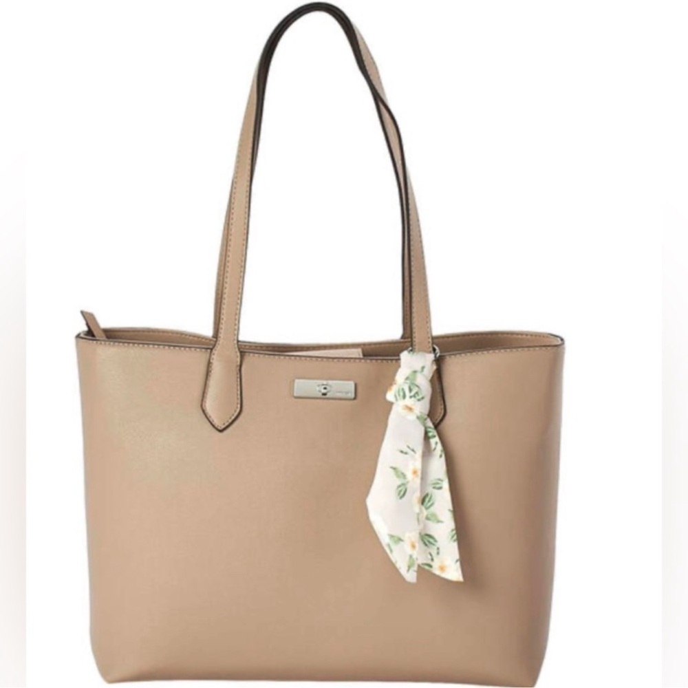 NWT Nine West Cream Tote Bag Harmon in Pumice